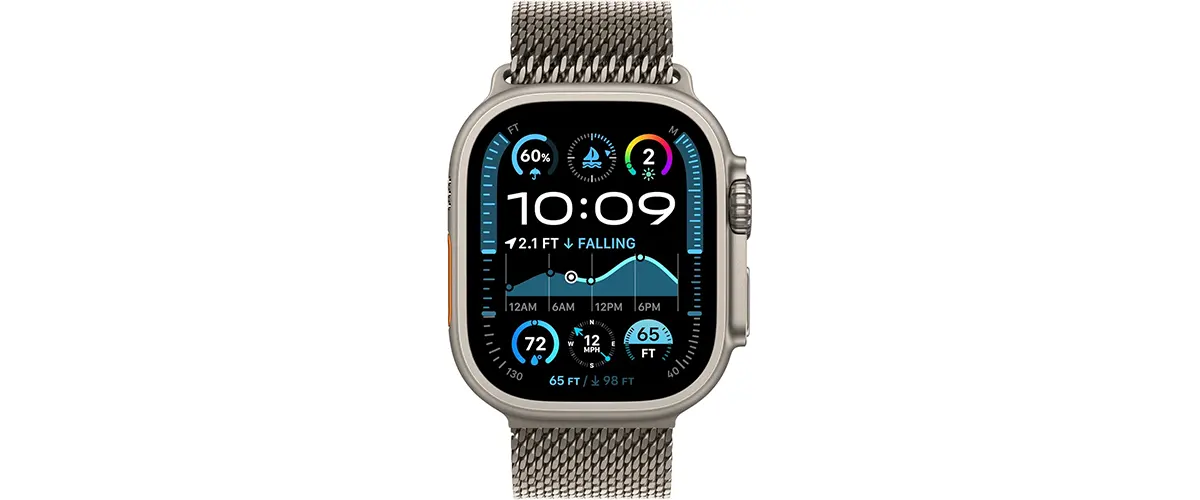 Applewatchultra bracelet milanais titane